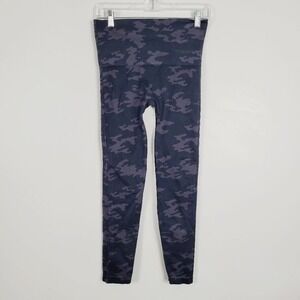 SPANX Seamless Camouflage Leggings‎ Gray Black Size Large